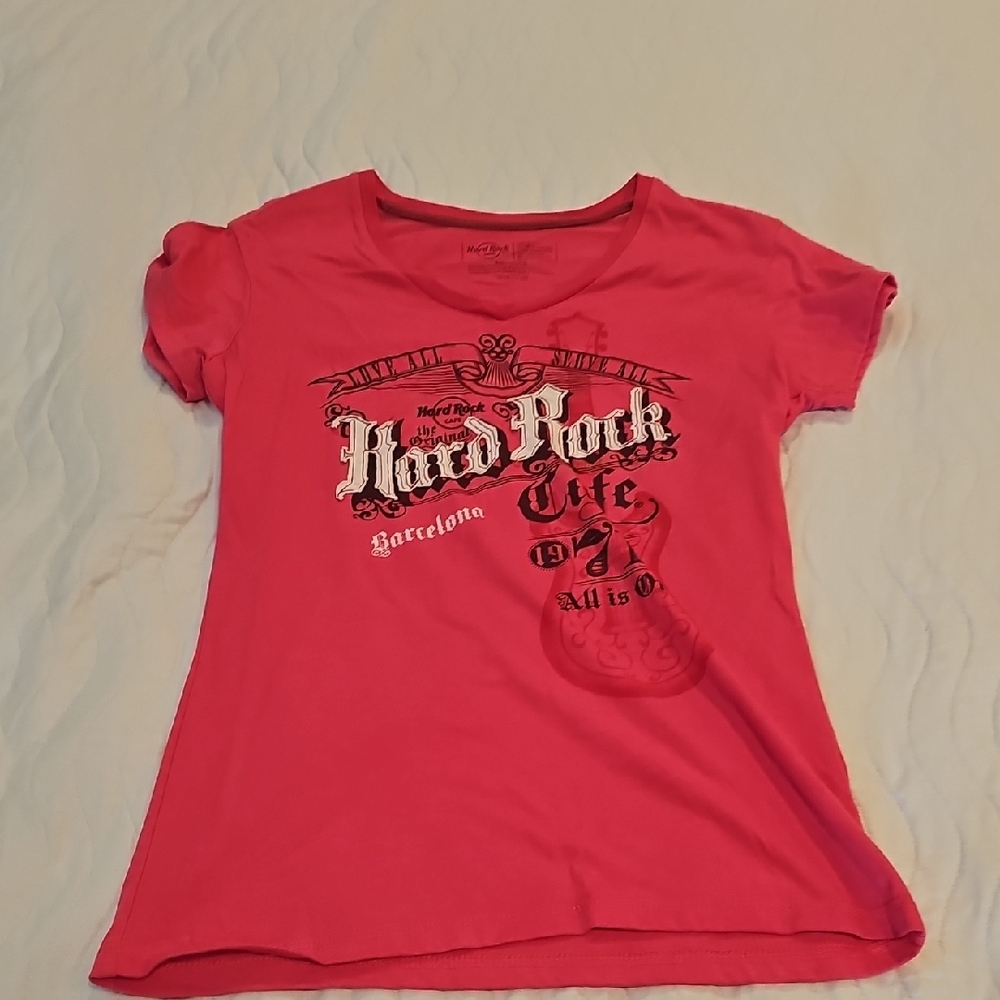 Hard Rock Cafe Pink Short Sleeve Tee